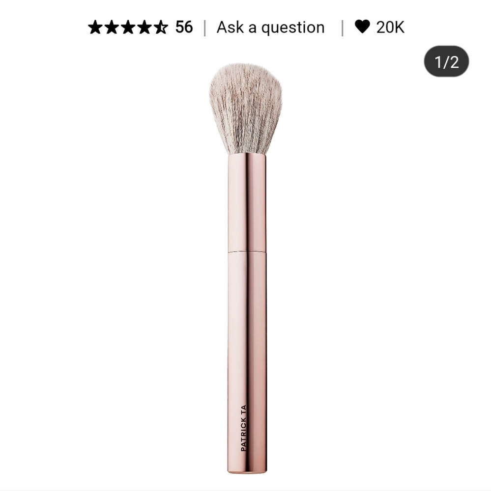 Patrick Ta Blush Brush in Rose Gold